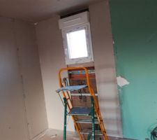 Travaux d'isolation à l'étage
