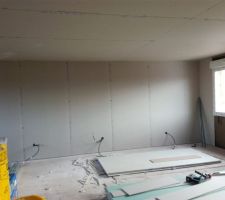Travaux d'isolation à l'étage