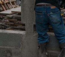 Préparation seuil fenêtres bureaux