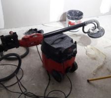 Top départ pour le ponçage du placo