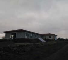 Vue du sud, remblais en place