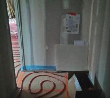 Installation du chauffage au sol