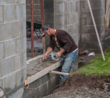 Seuil de baie en cours