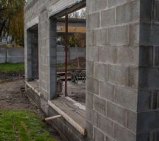 Seuils baies pièces de vie en cours