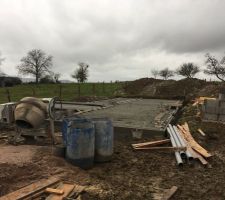 Les travaux avancent malgré le mauvais temps !