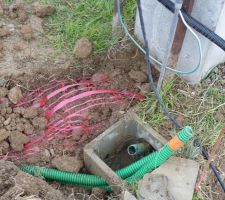 Sortie de tranchée technique FT et électricité