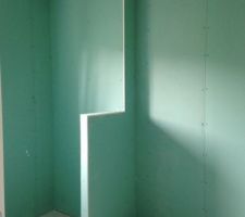 Placo salle de bains (étage)