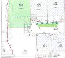 Plan du lotissement avec notre lot(lot N&deg;7)