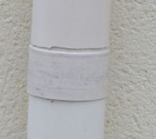 La seconde gouttiere cass&eacute;e