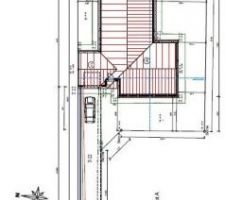 Implantation de la future maison sur le terrain