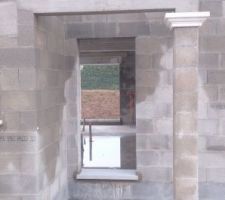 Seuil de la porte d'entr&eacute;e