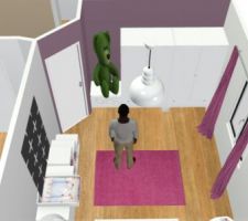 Idee deco espace nuit fille