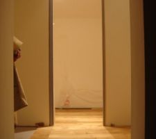 Coté dressing avec la porte coulissante