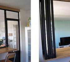 Exemple de verriere pour separer cuisine et salle a manger