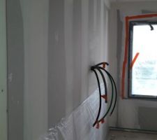 Film de protection avant isolation du sol_Chambre