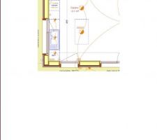 Plan de la cuisine (implantation des meubles revue depuis)