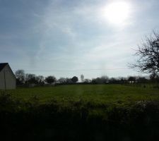 Notre terrain vu de la route