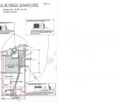 Plan de masse permis de construire