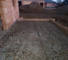 Ferraillage et coffrage dalle de la terrasse