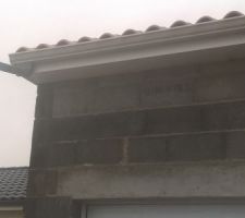 Vu sur le haut de la façade