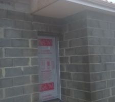 Vu sur la porte d'entrée