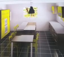 La cuisine ajustée à notre pièce