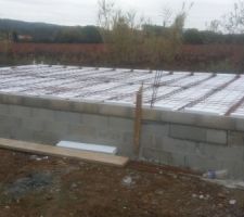 Pr&eacute;paration de la dalle