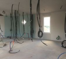 Salle de bain - chambre avec dressing