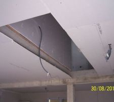 L'emplacement du futur escalier