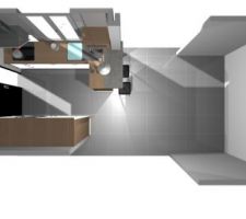 Vue de la futur cuisine