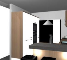 Vue de la futur cuisine