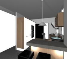 Vue de la futur cuisine