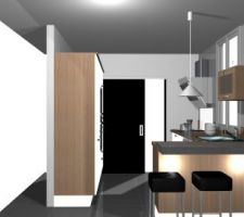 Vue de la futur cuisine