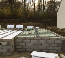 Pose de l'isolant vide sanitaire