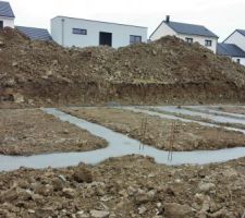 Le béton en train de "prendre"