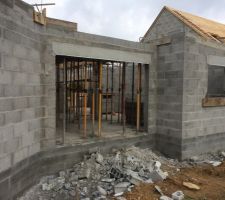 Porte-fen&ecirc;tre cot&eacute; sud