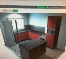 Une simulation de cuisine Leroy Merlin