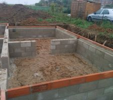 Mise en place des planelles de rive