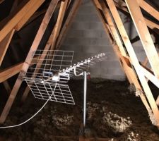 Antenne dans les combles
