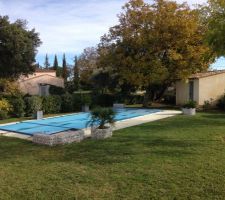 La piscine est hivernée