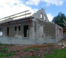 Chantier securisé pour pose de la charpente