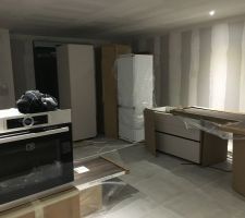 Livraison de la cuisine ce jour ! reste a assembler tout ca !!!