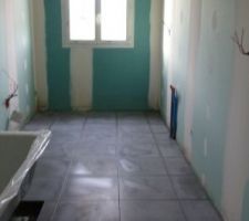 Carrelage jour 1 : Salle de bain