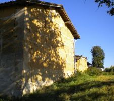 Pignon sud ouest de la maison
