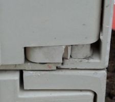 Coffret abîmé par intervenant ??