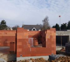 Vue de face de la maison