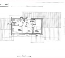 Plan de l'étage. 3 chambres (dont 2 grandes pour les enfants et 1 plus petite pour faire salle de jeux/chambre d'amis)