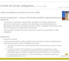 Conduit de fumée obligatoire ou non ?