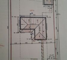 Implantation de la maison sur le terrain