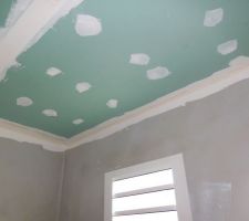 Faux plafond salle de bain